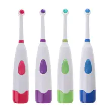 Электрическая зубная щетка Автоматическая вращающаяся ультразвуковая зубная щетка Водонепроницаемая очистка полости рта зубная щетка с 2 сменными головками Новинка