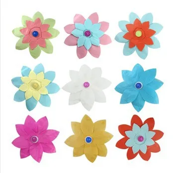 

Paper Flower Lotus Wish Lantern Water Floating Candle Light Yellow Wishing Lamp lotus lamps