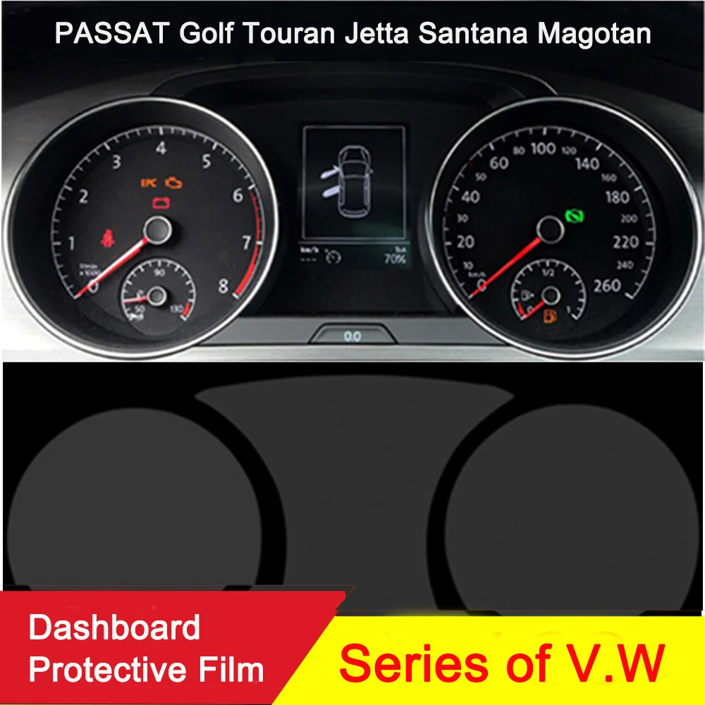 

Car-Styling Dashboard Protective Film For V.W PASSAT B7 B8 Golf 6 7 Touran Jett.a Santana Magotan Light Transmitting Accessories