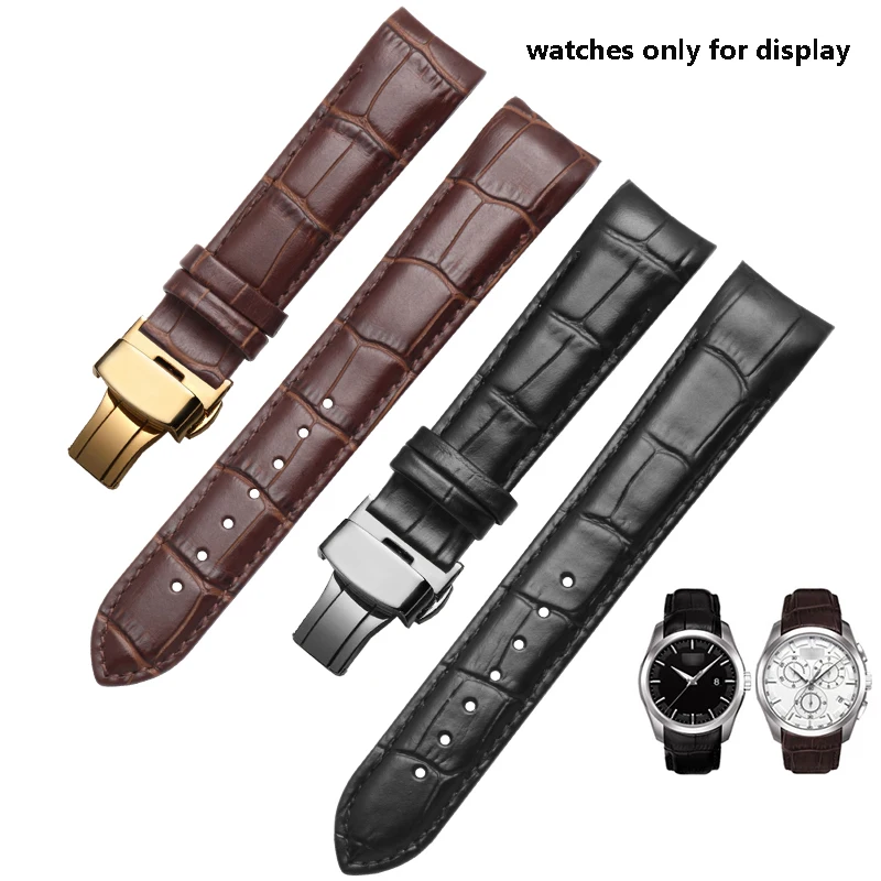 

Genuine leather watchband 22mm23mm24mm female men's bracelet for Tissot T035627 T035617 T035207 T035407A replacement strap