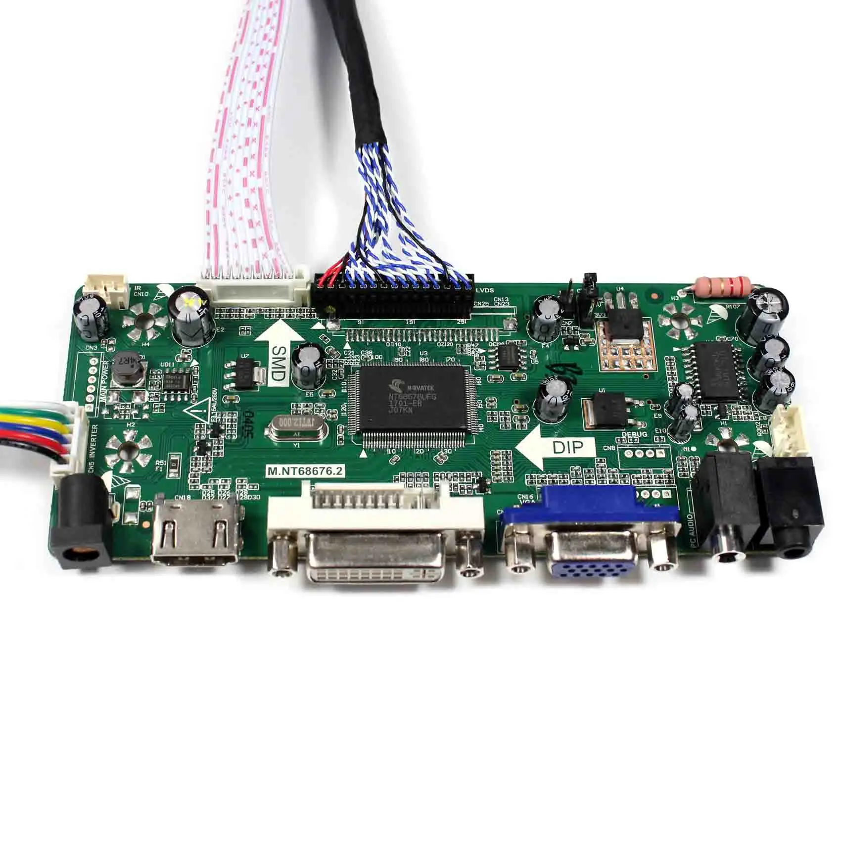  HDMI+DVI+VGA+Audio LCD Control Board For 21.5inch M215HW03-V1 V2 M215HGE-L23 T215HVN01.0 M215HTN01.
