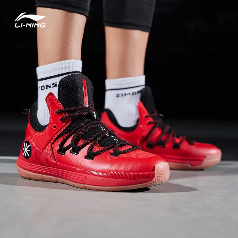 Li-Ning/мужские баскетбольные кроссовки серии Wade 6TH, дышащая подкладка, спортивная обувь ABAP017 XYL252