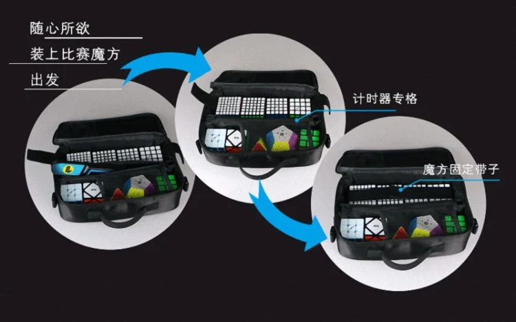 Qiyi кубик mofangge черный мешок плеча сумки Волшебные кубики Головоломки Сумки из натуральной кожи 2x2/oneplus 3/OnePlus x 3 4x4 5x5, 6x6 7x7 8x8 9x9