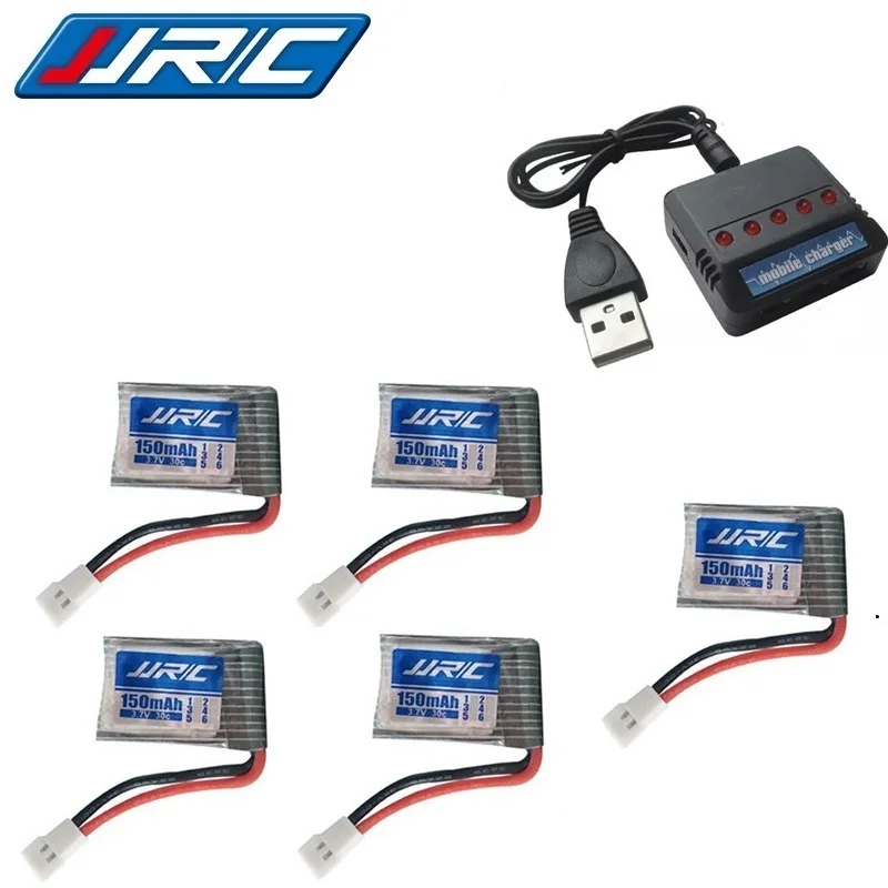 JJRC H8Mini 3 7 v 150mah 30C батарея для H2 H8 H48 U207 с (5 в 1) Зарядное устройство RC Quadcopter запасные