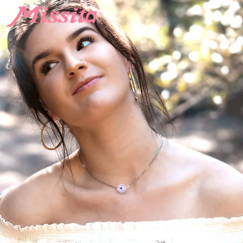 Женское романтическое колье MISSITA с надписью MOM Love Heart модное ювелирное изделие