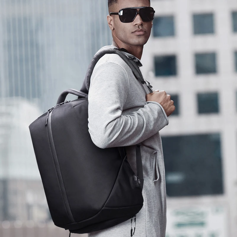  OZUKO Anti Theft Laptop Backpack USB Charging School Bag Men 15.6 Waterproof Backpacks for Teenage 