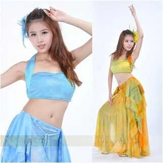 

New Arrival nice design practise Skirt multi-color belly dance costume Skirt