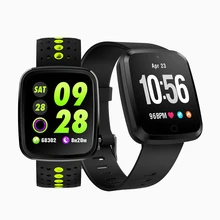 V6 Couple Smartwatch Fitness Tracker Waterproof Sport Bracelet Blood Pressure colorful Wristband Bluetooth 1.3 inch Color Screen