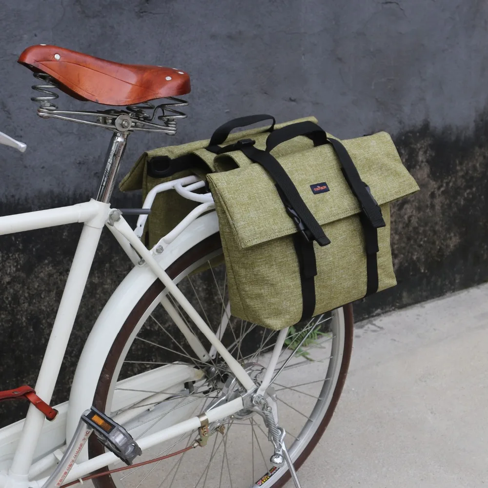 Excellent Tourbon Outdoor Vintage Bike Pannier Rear Rack Bag Shoulder Bags Motorcycle Carrier Storage Bags Waterproof for City Commuting 4 Excellent Tourbon Outdoor Vintage Bike Pannier Rear Rack Bag Shoulder Bags Motorcycle Carrier Storage Bags Waterproof for City Commuting 4