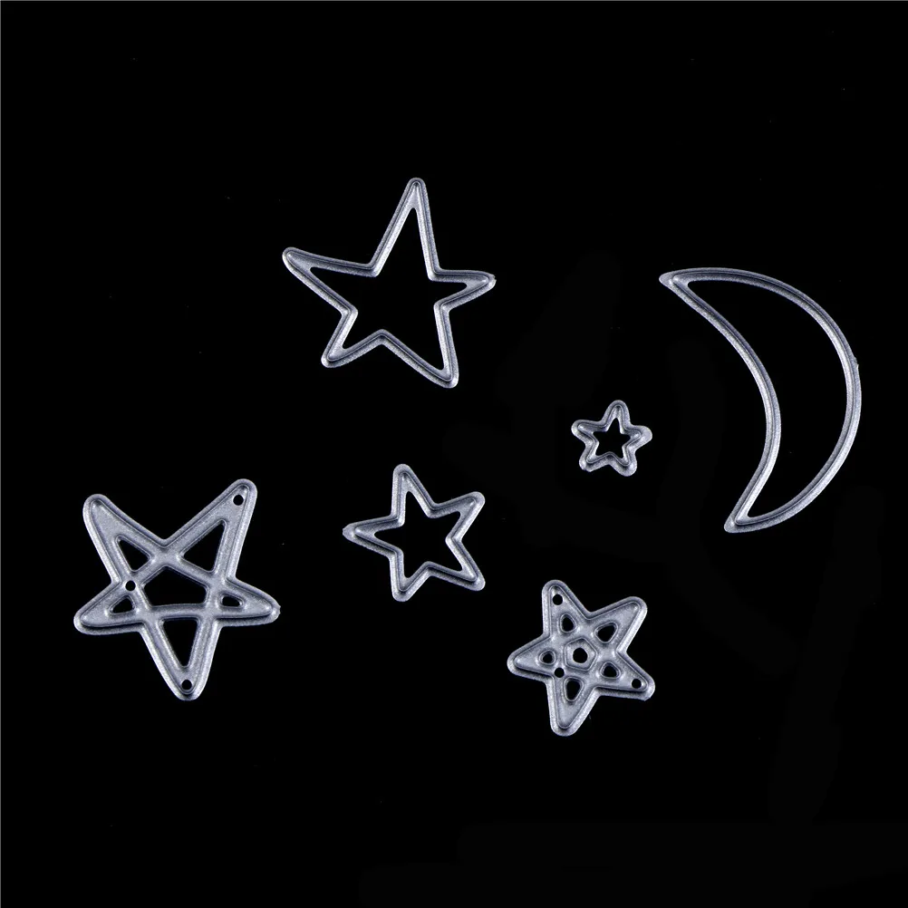 

For DIY Scrapbooking Photo Album Paper Card Craft A cute star moon Embossing Metal Cutting Dies Stencils Scrapbooking