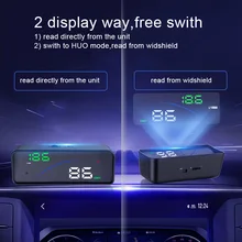 Новые P9 автомобилей HUD Head Up Дисплей OBD Smart Digital метр для большинства OBD2 EUOBD автомобили P9 HD проектор Дисплей приборной панели автомобиля