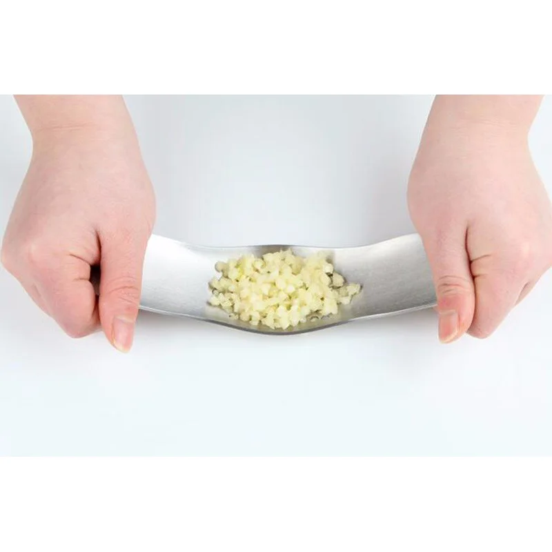 Stainless Steel Garlic Press Crusher Multifunctional Grinding Planer Slicer Kitchen Cooking Gadgets Tools Utensils Accessories (2)
