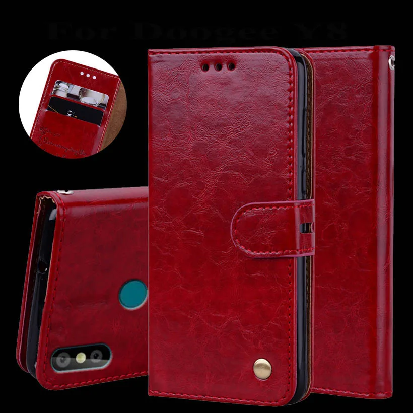 Newest Wallet Case For Doogee Y8 Phone Cover Back 6.1&quot 100% Special PU Leather Flip Strap | Мобильные телефоны и