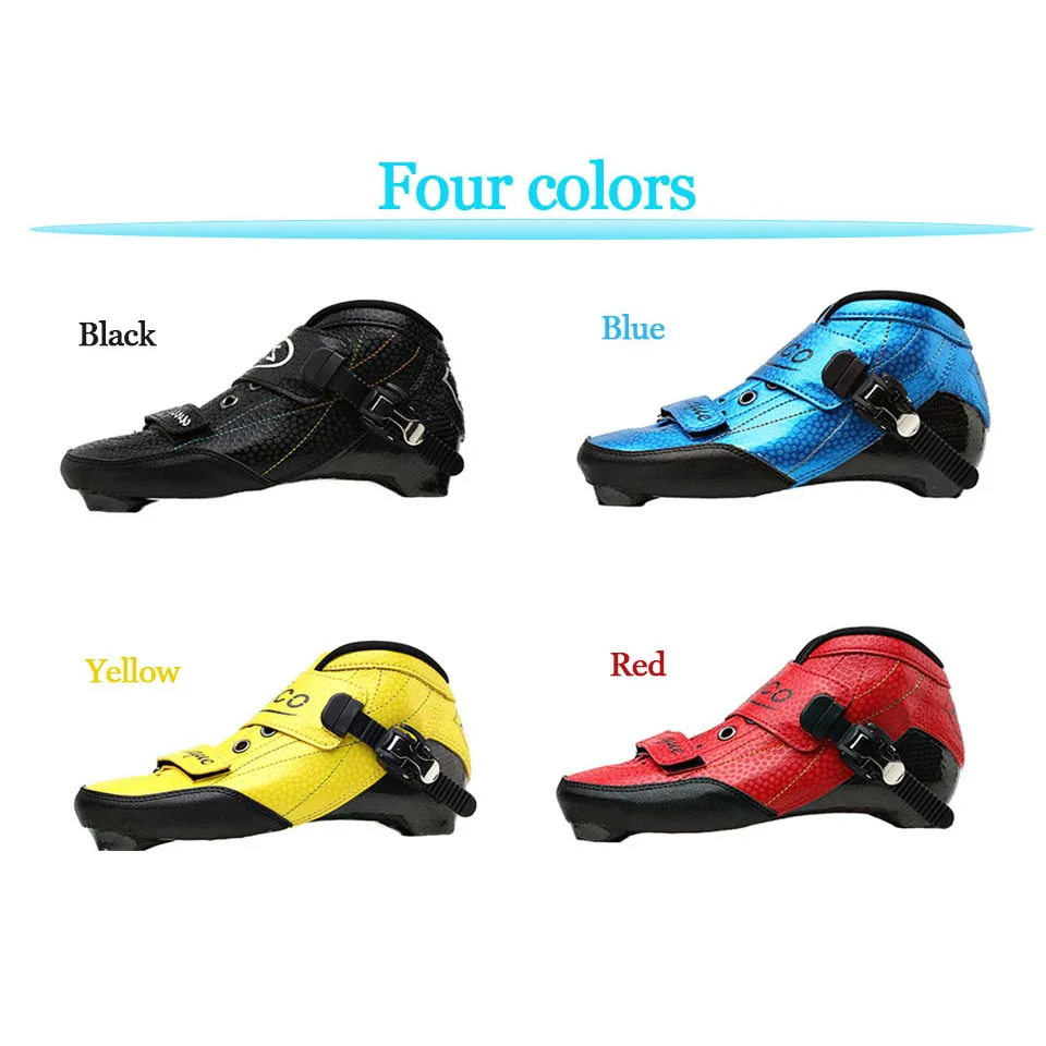 يصل الأحذية ل سرعة حذاء تزلج بعجلات ألياف الكربون العلوي أحذية حجم 30-45 سباق التزلج Powerslide Patines مماثلة للأطفال الكبار