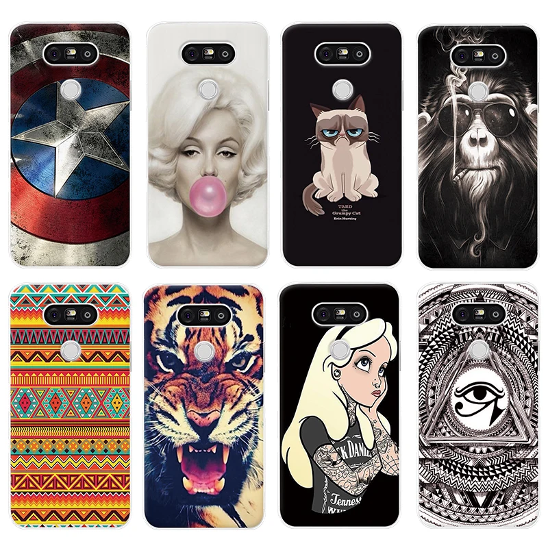 Hot Selling!! 10 Styles Colored Painting Hard Plastic Case For LG G5 Cell phone Cover Mobile Phone Bags & Cases |