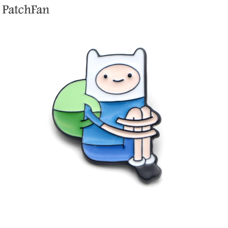 A0472 Patchfan Adventure Time модные популярные забавные очаровательные милые Мультяшные булавки для детей, мужчин, женщин, броши, аксессуары для одежды, ювелирные изделия, значки - Цвет: 3