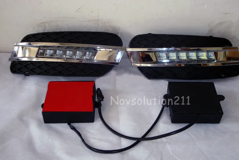 DRL дневные Бег света DRL для Mercedes Benz ML W164 2006 2007 2008 2009