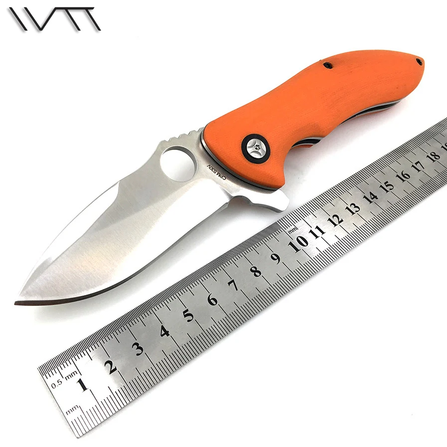 

WTT Combat Survival Folding Knives CPM S30V Blade G10 Handle C187 Tactical Hunting Pocket Knife Utility Outdoor Camping EDC Tool