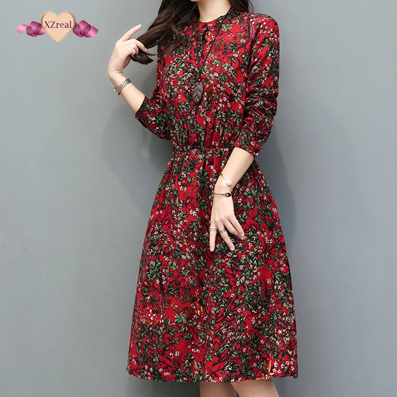 vestido estampado inverno