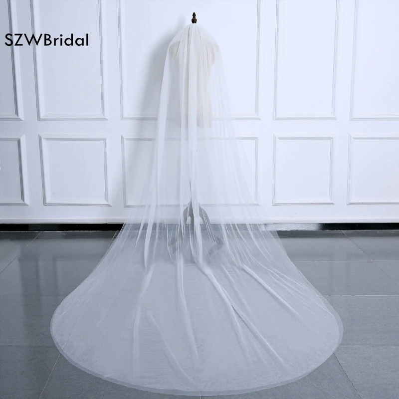 New Arrival 3 Meter Cut Edge Two Layer bridal veil 2024 Simple wedding accessories Veu de noiva Velo de novia Voile mariage new arrival white ivory cathedral wedding veils for bride wedding accessories boda veu de noiva sexy bridal veil velo