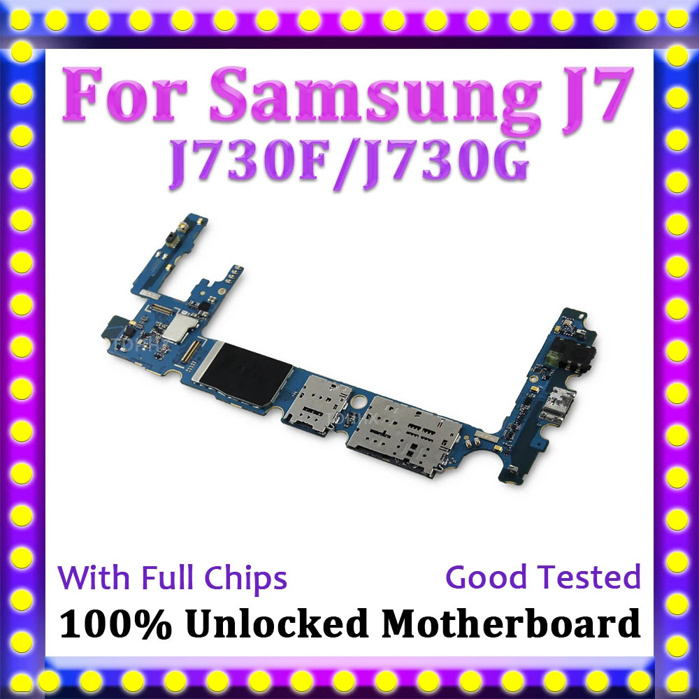 100% разблокированная разбираемая материнская плата для Samsung Galaxy J7 Pro J730F J730G с