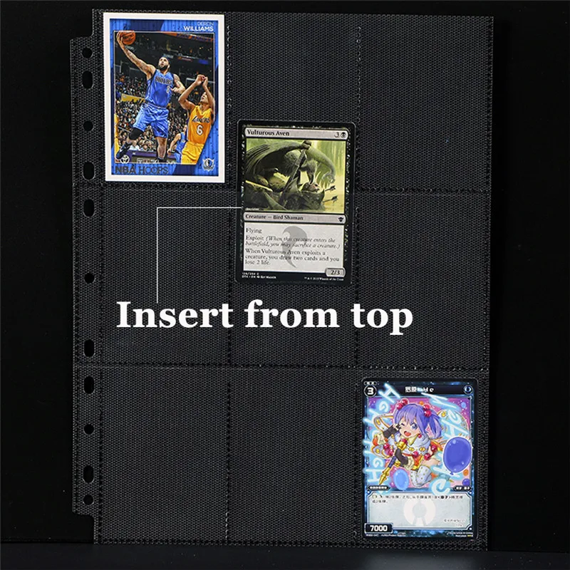 

35pages 18 Pockets cards page For Board Games trading card protector Pocket Page Protector for MGT/PKM Star Cards Album