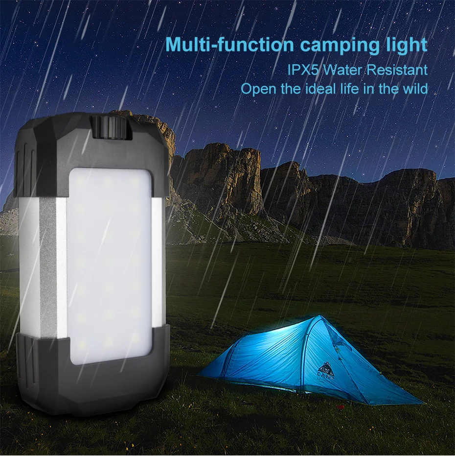 

Super Bright IPX5 Waterproof Portable Camping Light Night Light LED Flashlight Outdoor Emergency Lamp Rechargeable Camping Lamp
