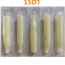 UPTATSUPPLY 15DT 50 шт./партия алмазные Одноразовые Белые пластиковые наконечники со стерильной пластиковой татуировкой для тату-машины