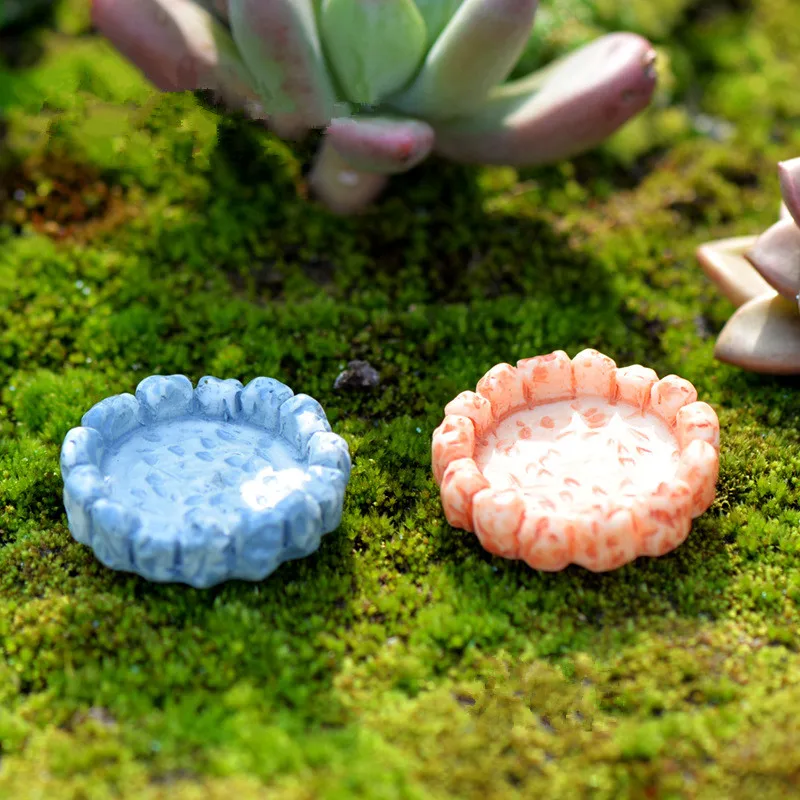 Mini Resin Pools Fairy Garden Miniatures Micro Landscape Decor 8C