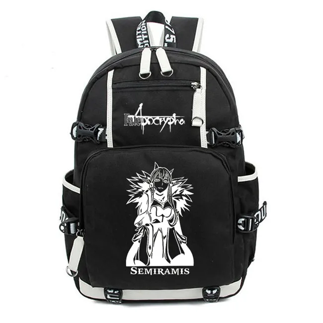 Fate Apocrypha холщовый рюкзак FGO аниме рюкзаки ноутбук рюкзак на плечо ноутбук Школьные сумки Сумки для колледжа и школы - Цвет: 1