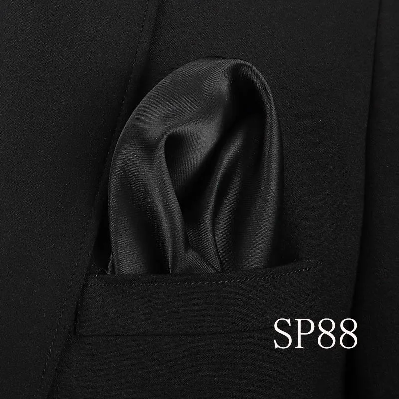 SP88 Мужской свадебный кармашек квадратный шелк для костюма галстук-платок мужской платок аксессуары жаккард сплошной цветочный узор - Цвет: SP88