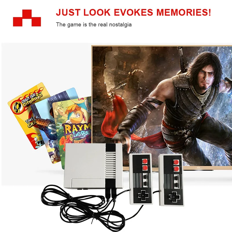 FC Игровая приставка 8bit Nes Классический игровой плеер с 500/620 бесплатными играми HDMI