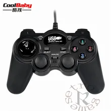 DHL, 100 шт./лот, проводной игровой контроллер, игровой джойстик, джойстик, USB геймпад для ПК, ноутбука, вибрационные геймпады для окна 7 и 10