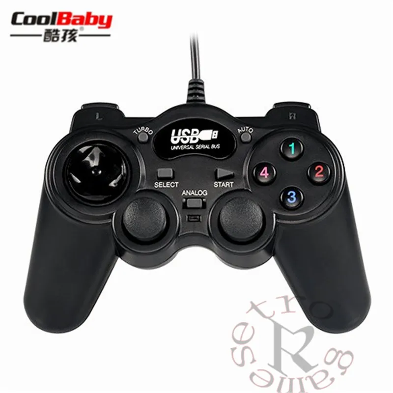 DHL 100pcs/lot Wired Game Controller Gaming Joypad Joystick USB Gamepad