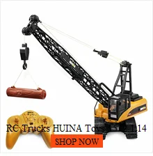 HUINA 1570 16ch RC деревянный металлический захват 1/14 2,4G инженерный гусеничный грузовик Игрушечная машина RTR строительный автомобиль с светильник