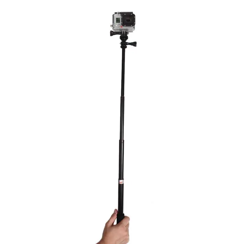 90 см 1/4 ''винт селфи палка GoPro Hero экшн видео камера водонепроницаемый монопод Штатив телескопическая Выдвижная полюс штатив крепление