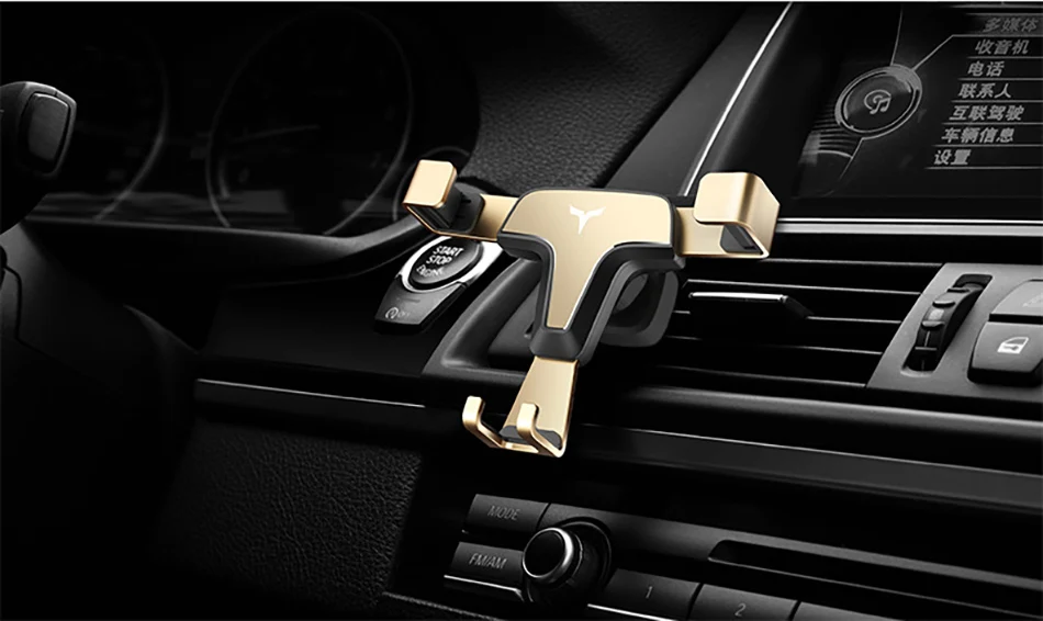 Aluminum Gravity Car Phone Holder Stand Air Vent 360 Degree Rotation For Huawei P20 iphone X 8 GPS Mobile Phone Support Bracket (19)