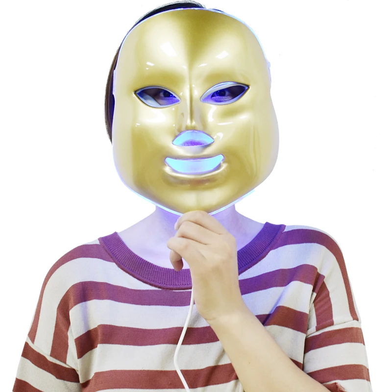 Raiuleko Корея светодиодный маска для лица 7 цветов светодиодный фотон для лица маска удаление морщин, акне омоложение кожи лица массаж красоты