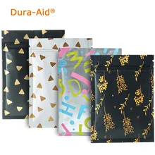 Dura-Aid 100/500 шт 9*12 см 4 размера замок алюминиевый пакет еды фольги с плоским дном металлик майлар Ziplock пакет сумки