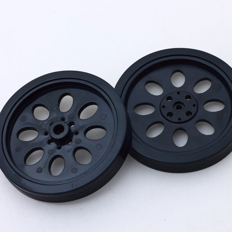 2PCS 70mm T25 Rubber Wheels Match 360 Degree Servo Wheels Parts For DIY Robot 