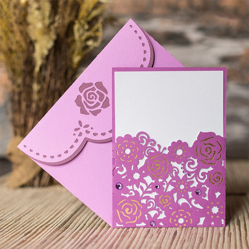  Big Size Rose Wedding Invitation Envelope Metal Cutting Die New 2019 for Scrapbooking Craft Die Cut - 33051010146