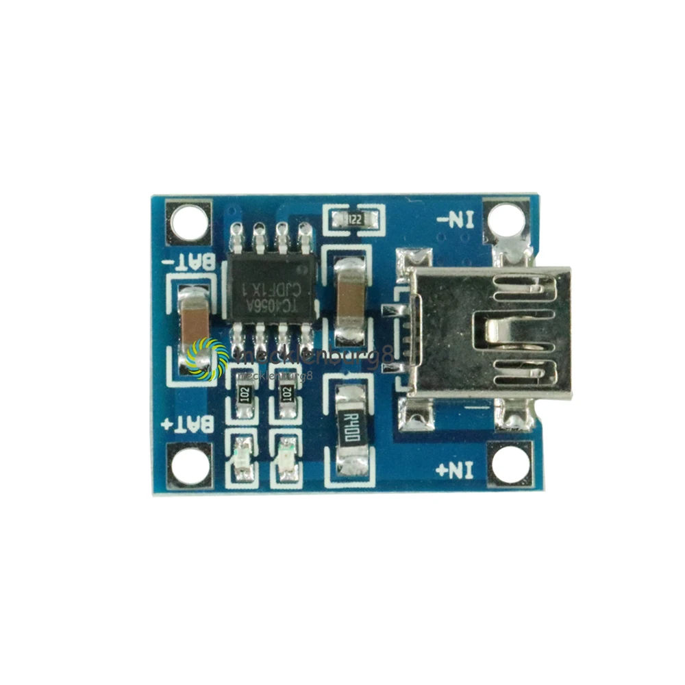 5 шт. TP4056 Mini USB в 1A 18650 плата зарядного устройства для литиевого аккумулятора