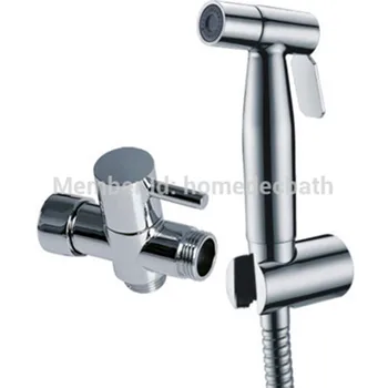 

Stainless steel 304 Chrome Finish Handheld Bidet sprayer toilet kit 7/8" T set