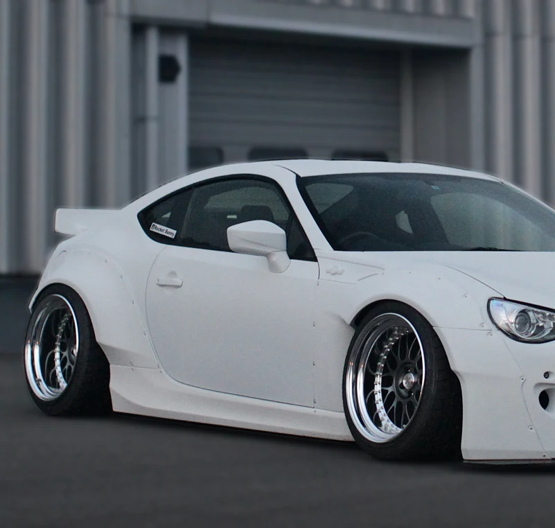 Автомобильные аксессуары для BRZ FT86 GT86 FRS RB Style Ver 2 FRP стекловолокно боковая юбка