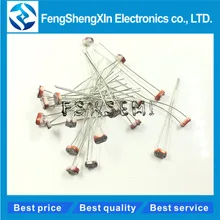 50pcs/lot GL 5516 5537 5528 5549 5539 Photosensitive resistance GL5528 photoelectric detecting element 5MM