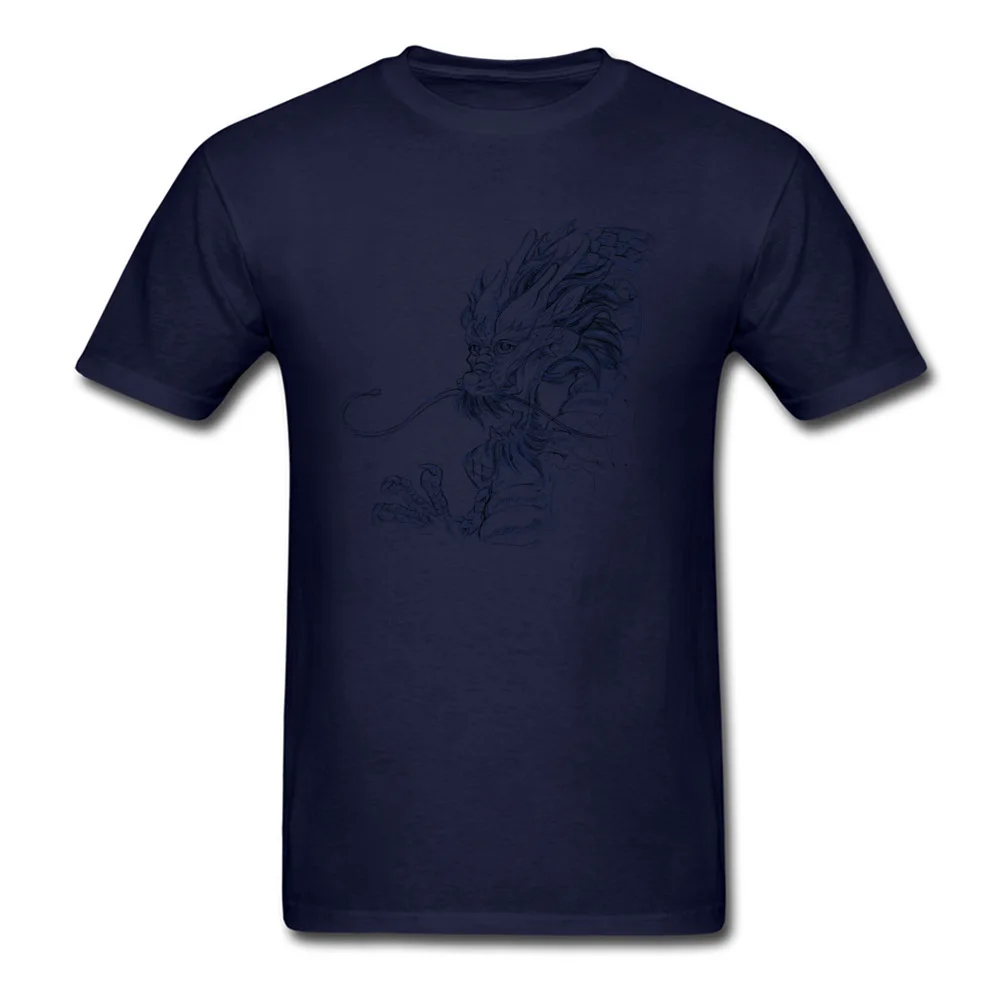 Normal Friendly Dragon Slim Fit Short Sleeve Summer Tees 2018 New Fashion Crew Neck Cotton Sweatshirts Youth T Shirt Friendly Dragon navy