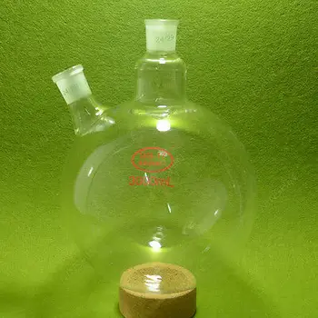 

2 Neck Round Bottom Flask,3000ML,24/29 Ground Joint,Laboratory Glassware,Lab RBF