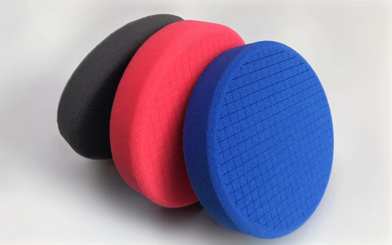 Lucullan 6 дюймов уход за автомобилем шлифованные для резки и Finshing Pad 3D Desgin губка для полировки лучше для рассеивания тепла - Цвет: 1Lot each color 1pc