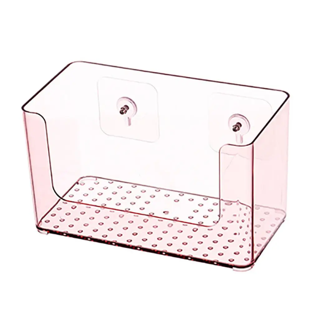  HobbyLane Fashion Wall Hanging Storage Box For Bathroom Transparent Acrylic Cosmetics Organizer Rac