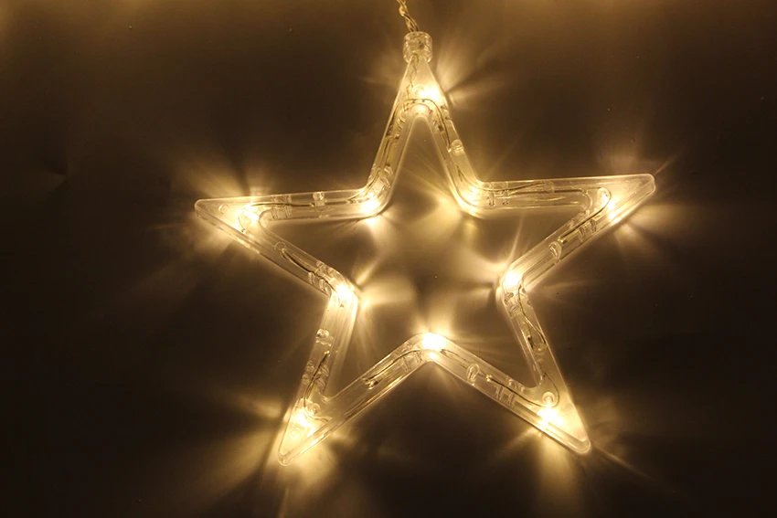 2,5 м, 138 светодиодов, сосулька, Светодиодная звезда, сказочные огни, Рождественская гирлянда, занавеска, гирлянда, звездная лампа, Свадебная вечеринка, Новогоднее украшение